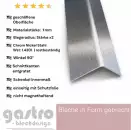 Edelstahl Winkelprofile K240 gebürstet 1 mm stark